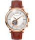 VOGUE Aramis Automatic Rose Gold Brown Leather Strap 550621