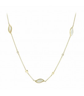 Neckless whitegold and gold