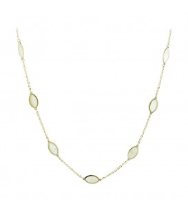 Neckless whitegold and gold