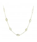 Neckless whitegold and gold