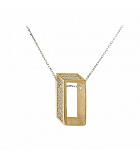 Neckless whitegold and gold