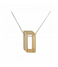 Neckless whitegold and gold