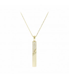 Neckless whitegold and gold