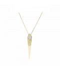 Neckless whitegold and gold