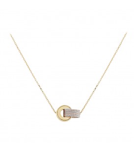 Neckless whitegold and gold