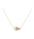 Neckless whitegold and gold