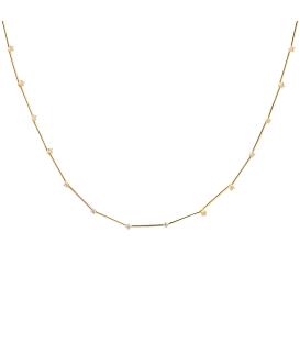 Neckless whitegold and gold