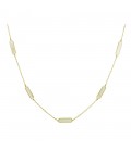 Neckless whitegold and gold