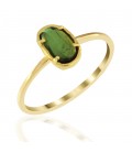 Δαχτυλίδι με πράσινη τουρμαλίνη