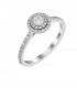 Ring whitegold with diamond