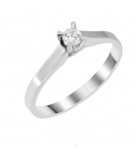 Ring whitegold with diamond