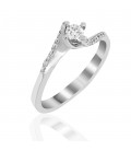 Ring whitegold with diamond