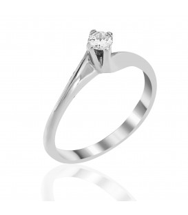 Ring whitegold with diamond