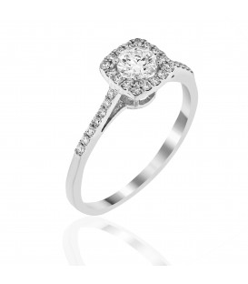 Ring whitegold with diamond