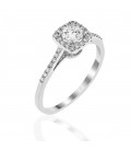 Ring whitegold with diamond