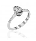 Ring whitegold with diamond