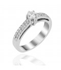 Ring whitegold with diamond