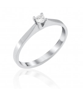 Ring whitegold with diamond