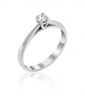 Ring whitegold with diamond