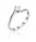 Ring whitegold with diamond