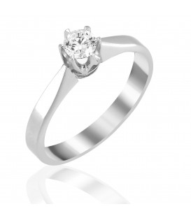 Ring whitegold with diamond