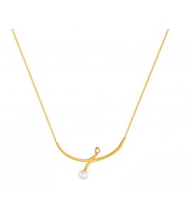 Neckless whitegold and gold