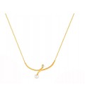 Neckless whitegold and gold