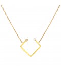 Neckless whitegold and gold