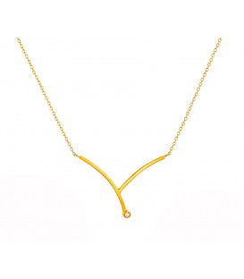 Neckless whitegold and gold