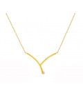 Neckless whitegold and gold