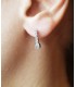  Μίνιμαλ σκουλαρίκια από λευκόχρυσο