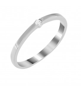 Ring whitegold with diamond