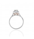 Ring whitegold with diamond