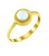 Δαχτυλίδι με μαργαριτάρι από κίτρινο χρυσό