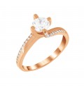 Ring whitegold with diamond