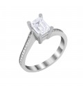 Ring whitegold with diamond