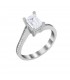 Ring whitegold with diamond