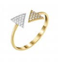 Ring whitegold with diamond