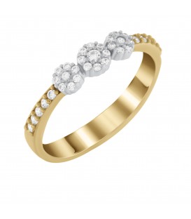 Ring whitegold with diamond