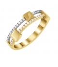 Ring whitegold with diamond