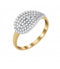 Ring whitegold with diamond