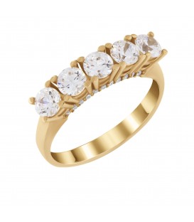 Ring whitegold with diamond