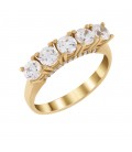 Ring whitegold with diamond