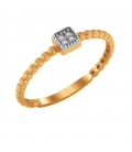 Ring whitegold with diamond