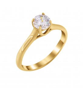 Ring whitegold with diamond