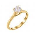 Ring whitegold with diamond