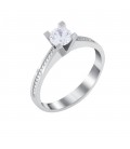 Ring whitegold with diamond