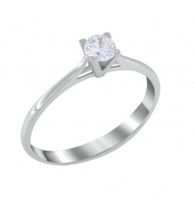 Ring whitegold with diamond