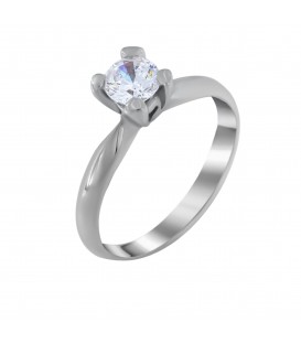 Ring whitegold with diamond