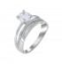 Ring whitegold with diamond